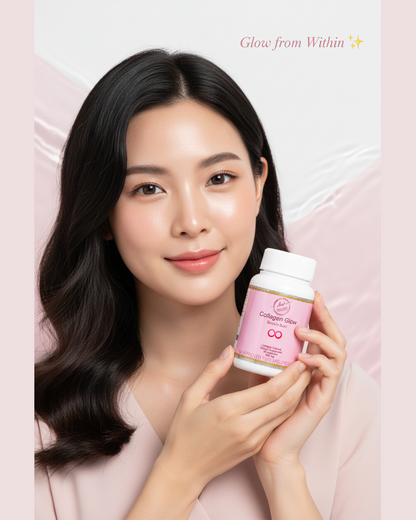 BEAUTY BURST Collagen Glow - Anti-Aging Brightening Skin Marine Collagen 30pcs Capsules